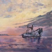 Shrimper's Delight, 12 x 12, oil, Artist: Susan Tyler